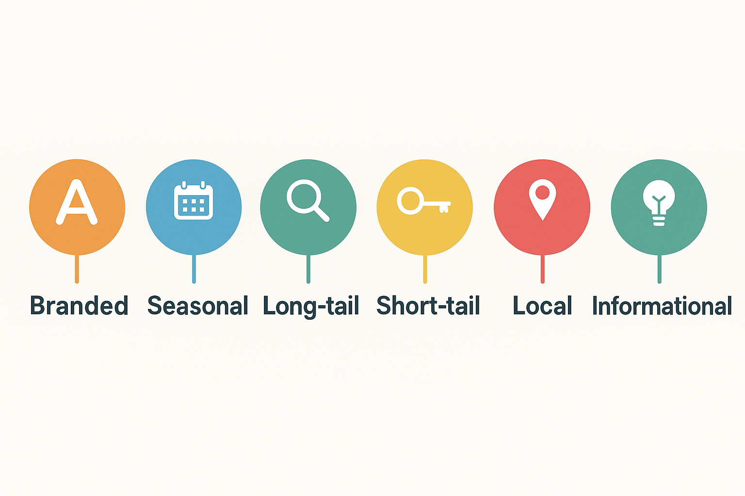 differnt types of seo keywords