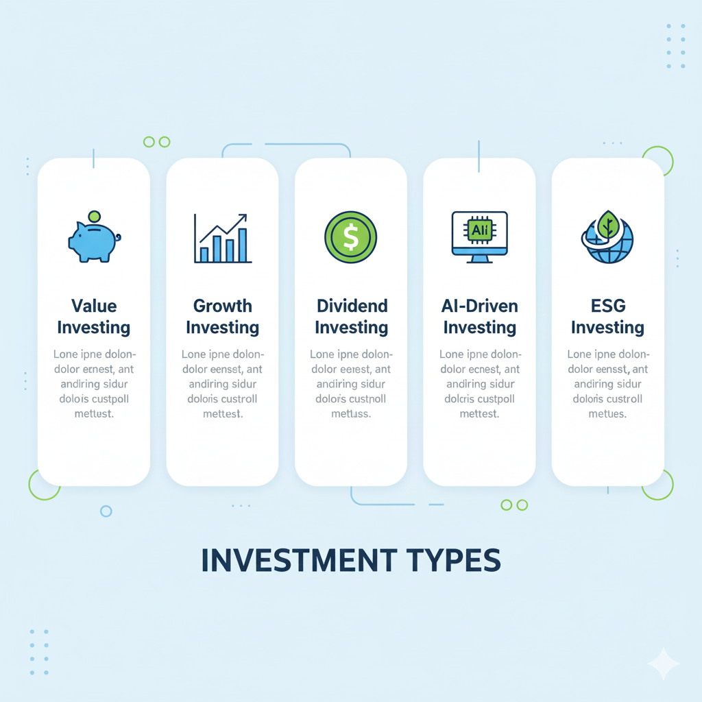 beginners guide to investing in Step-by-step infographic for how to start investing in 2025 – Set financial goals, choose investments, and diversify portfolio for beginners