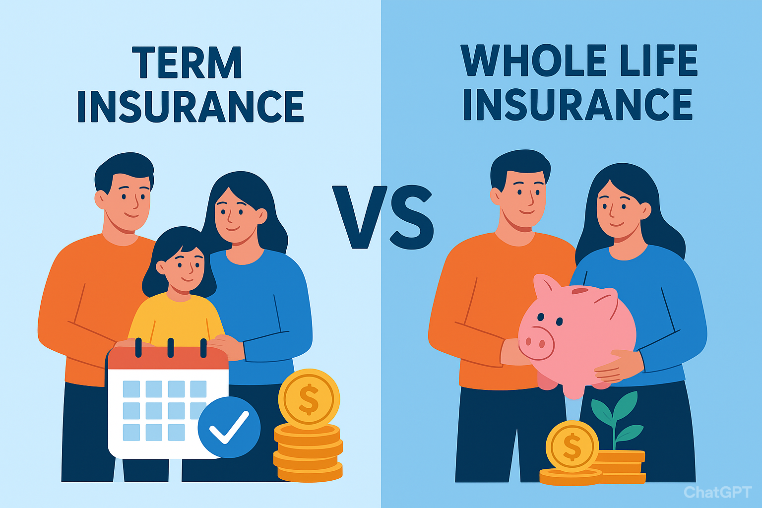 term insurance vs whole life insurance