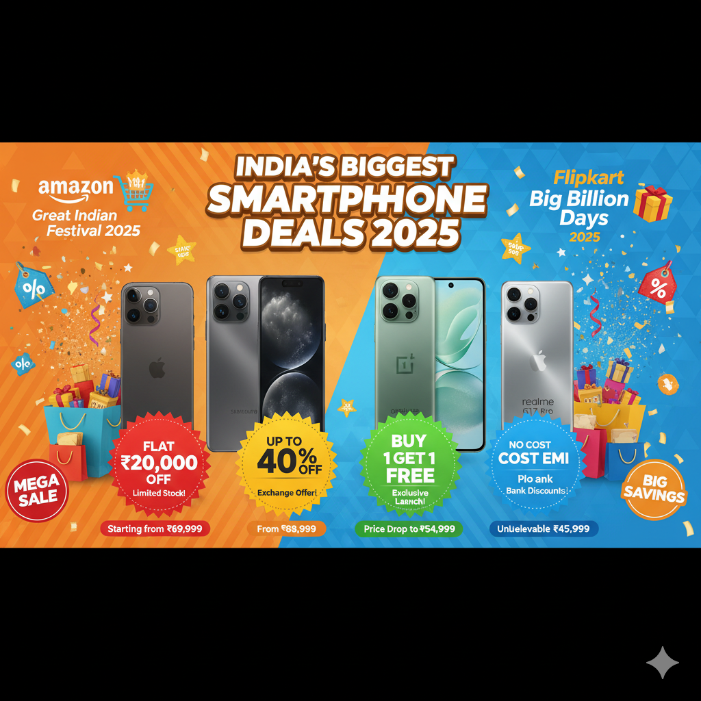 Biggest Smartphone Deals in 2025: Amazon & Flipkart Festival Guide